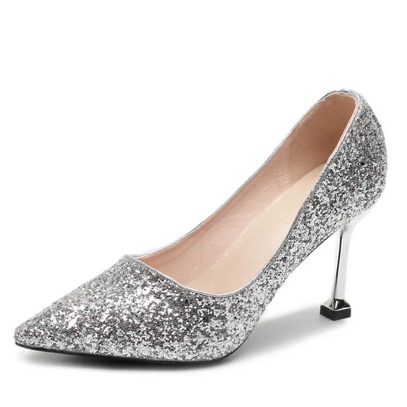 Women's Shoes 2020 Sequins Wedding shoes Women's high-heeled shoes pointed stiletto high-heeled shoes large size
Women's Shoes 2020 Sequins Wedding shoes Women's high-heeled shoes pointed stiletto high-heeled shoes large size