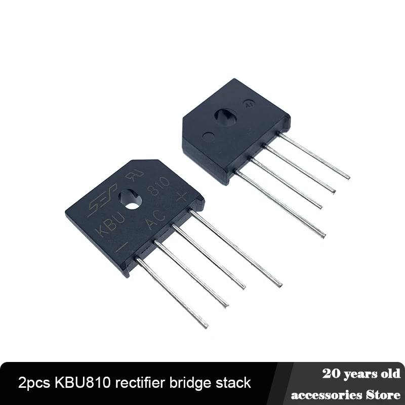 2pcs/5pcs New KBU810 808 KBP206 210 307 310 KBL406 410 608 610 Diode Bridge Rectifier 2A 3A 4A 6A 8A 10A 600V 700V 800V 1000V 
2pcs/5pcs New KBU810 808 KBP206 210 307 310 KBL406 410 608 610 Diode Bridge Rectifier 2A 3A 4A 6A 8A 10A 600V 700V 800V 1000V
