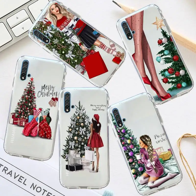 Merry Christmas Brown Hair Girl Phone Case Transparent for Huawei honor P mate 40 20 30 10 50 i 9 x mate pro lite 8a
Merry Christmas Brown Hair Girl Phone Case Transparent for Huawei honor P mate 40 20 30 10 50 i 9 x mate pro lite 8a