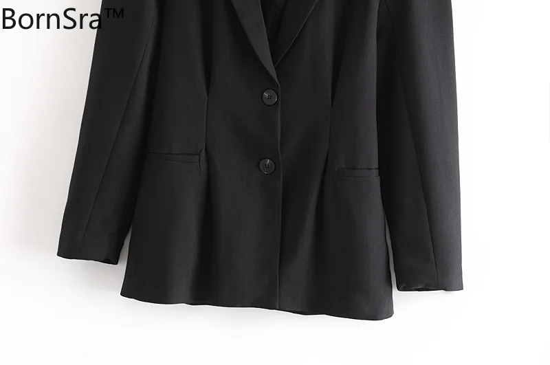 Bornsra 2020 Autumn Loose Sleeve Suit Boyfriend Style Black Wide Sleeve Women's Casual All-match Jacket Fashion Suit
Bornsra 2020 Autumn Loose Sleeve Suit Boyfriend Style Black Wide Sleeve Women's Casual All-match Jacket Fashion Suit