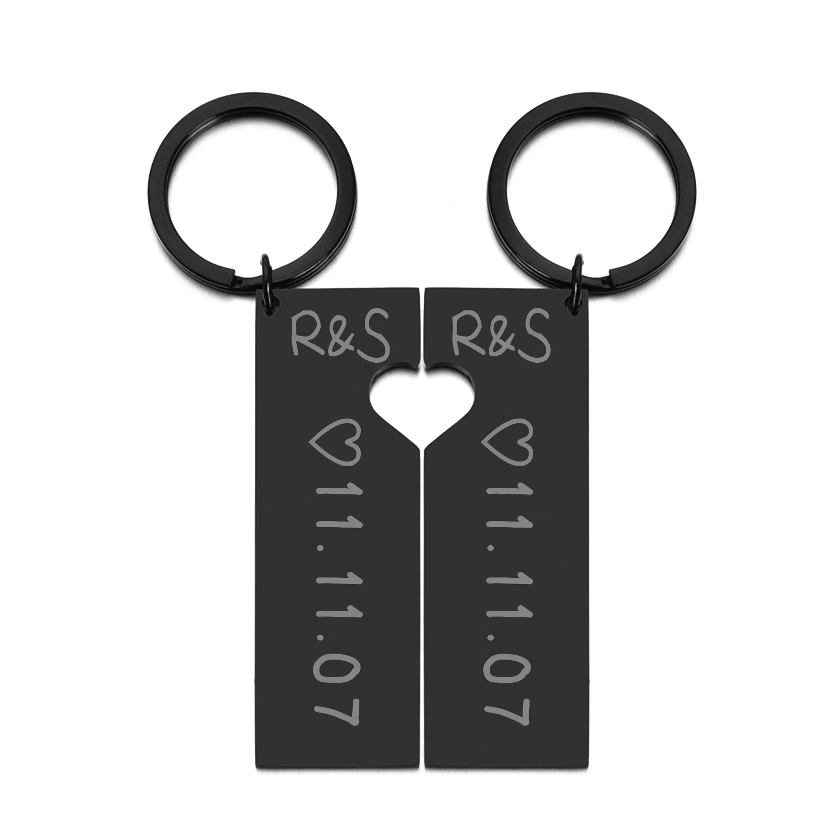 2pcs Custom Heart Keychain Personalized Laser Engrave Name Date Keyring For Couples Girlfriend Boyfriends Key Chain Jewelry Gift
2pcs Custom Heart Keychain Personalized Laser Engrave Name Date Keyring For Couples Girlfriend Boyfriends Key Chain Jewelry Gift