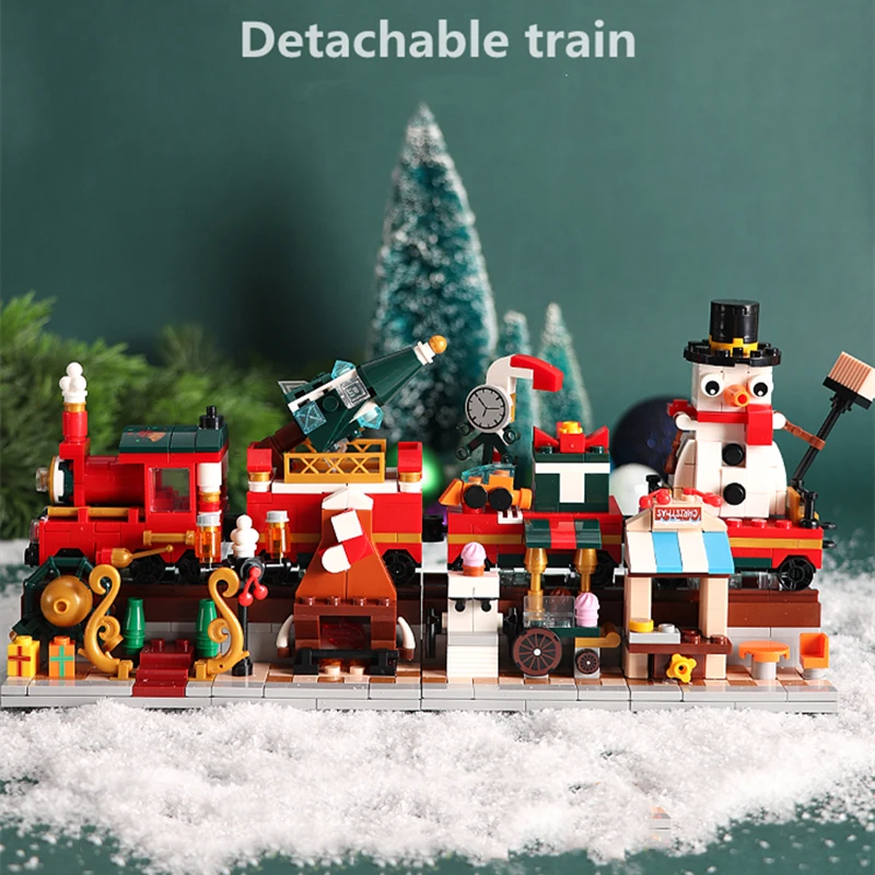IN STOCK Christmas Train Snowman Street View 4 IN 1 Gifts IDEAS Creativity Building Blocks Bricks Toys Children Christmas Gifts
IN STOCK Christmas Train Snowman Street View 4 IN 1 Gifts IDEAS Creativity Building Blocks Bricks Toys Children Christmas Gifts