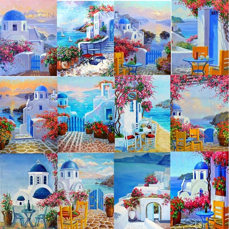 Diy Santorini Full Square Drill Diamond Painting Colorful Handmade Cross Stitch Kits Embroidery Mosaic Home Room Wall Decor
Diy Santorini Full Square Drill Diamond Painting Colorful Handmade Cross Stitch Kits Embroidery Mosaic Home Room Wall Decor