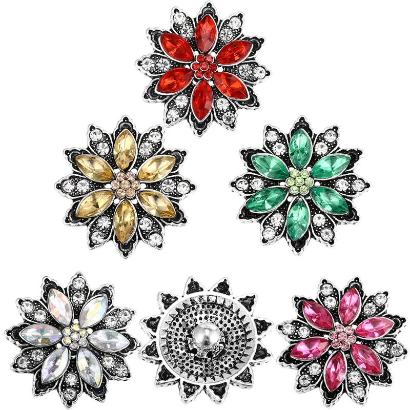 6pcs/lot Wholesale Snap Button Jewelry Mixed Metal 18mm Snaps with Rhinestone Button for 18mm Snap Bracelets Bangles
6pcs/lot Wholesale Snap Button Jewelry Mixed Metal 18mm Snaps with Rhinestone Button for 18mm Snap Bracelets Bangles
