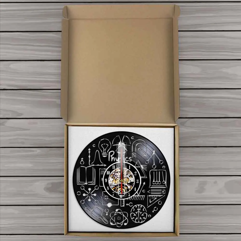 Physics Wall Clock Study Theme Classroom Physics Experiment Vinyl Record Wall Clock Wall Art Decorative Clock For Room Decor 
Physics Wall Clock Study Theme Classroom Physics Experiment Vinyl Record Wall Clock Wall Art Decorative Clock For Room Decor