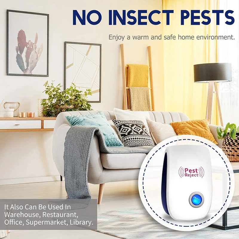 Promotion! 6PCS Ultrasonic Insect Repellent Insect Repellent, Insect Repellent-Indoor Deworming and Rodent Control with US Plug
Promotion! 6PCS Ultrasonic Insect Repellent Insect Repellent, Insect Repellent-Indoor Deworming and Rodent Control with US Plug
