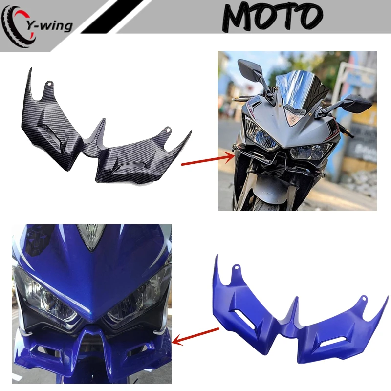 For Yamaha YZF R3 R25 2014-2018 Fairing Aerodynamic Winglets Front Cover Carbon Fiber Style Motorcycle Motorcycle Wind Wing
For Yamaha YZF R3 R25 2014-2018 Fairing Aerodynamic Winglets Front Cover Carbon Fiber Style Motorcycle Motorcycle Wind Wing