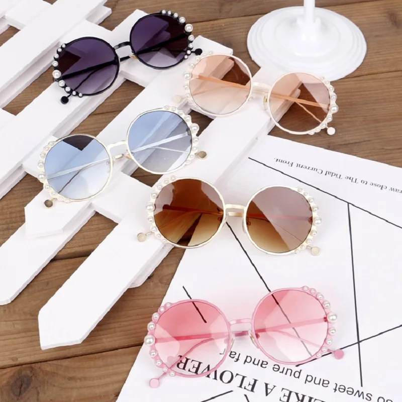 Round Metal Children Pearl Sunglasses Girl Boy Cute Eyewear Fashion Sun Glasses Shade
Round Metal Children Pearl Sunglasses Girl Boy Cute Eyewear Fashion Sun Glasses Shade
