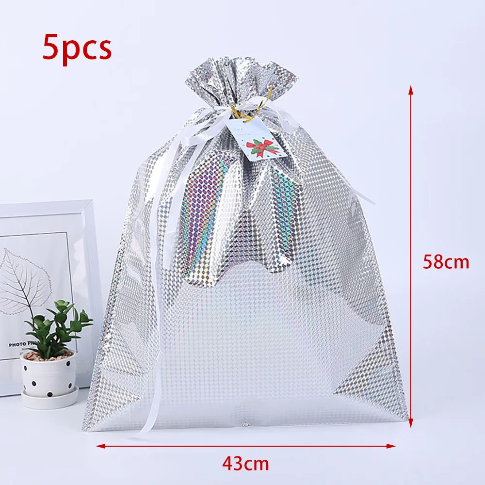 5PCS Christmas Aluminum Foil Reusable Drawstring Wrap Present Gift Party Bags Drawable Bag Christmas Party Gift Box Wrapping
5PCS Christmas Aluminum Foil Reusable Drawstring Wrap Present Gift Party Bags Drawable Bag Christmas Party Gift Box Wrapping