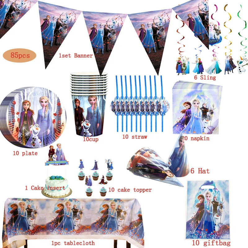 Froze Theme Cartoon Party Supplies Tableware Cup Straw Plate Napkin Candy Box Banner Flags Kid's Faovr Birthday Party Decoration
Froze Theme Cartoon Party Supplies Tableware Cup Straw Plate Napkin Candy Box Banner Flags Kid's Faovr Birthday Party Decoration