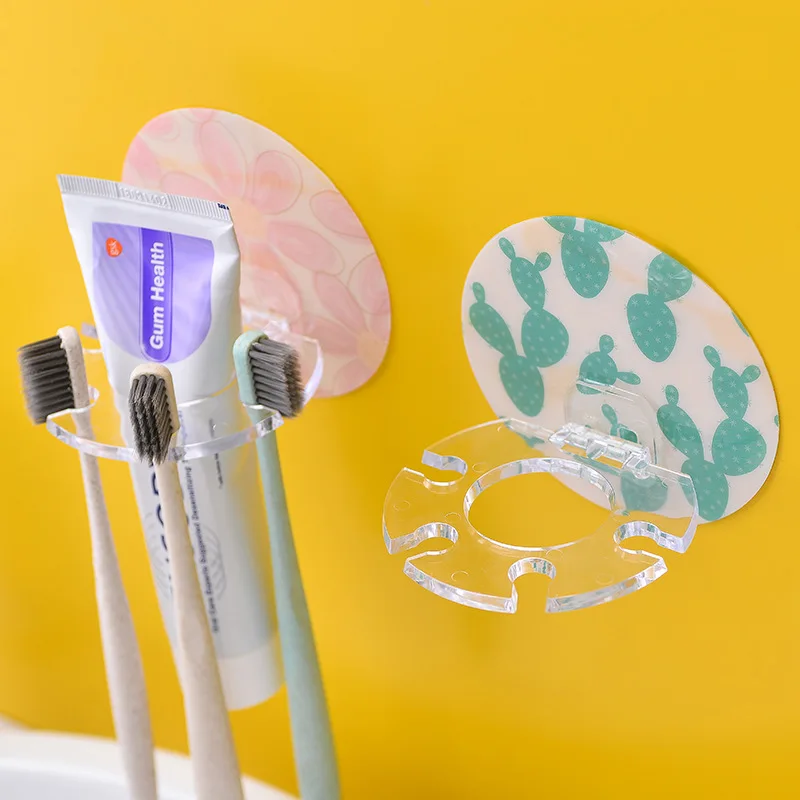 Bathroom Suction Wall-mounted Toothbrush Holder Disc Multi-card Slot Toothbrush Rack Organizers Bathroom Tools
Bathroom Suction Wall-mounted Toothbrush Holder Disc Multi-card Slot Toothbrush Rack Organizers Bathroom Tools