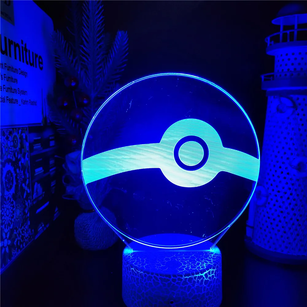 Pokemon Dusk Ball 3D Lamp Anime Led Panel Night Light Child Bedroom Decor Nightlights Manga Gift Colorful RGB Lights Table Lamp
Pokemon Dusk Ball 3D Lamp Anime Led Panel Night Light Child Bedroom Decor Nightlights Manga Gift Colorful RGB Lights Table Lamp