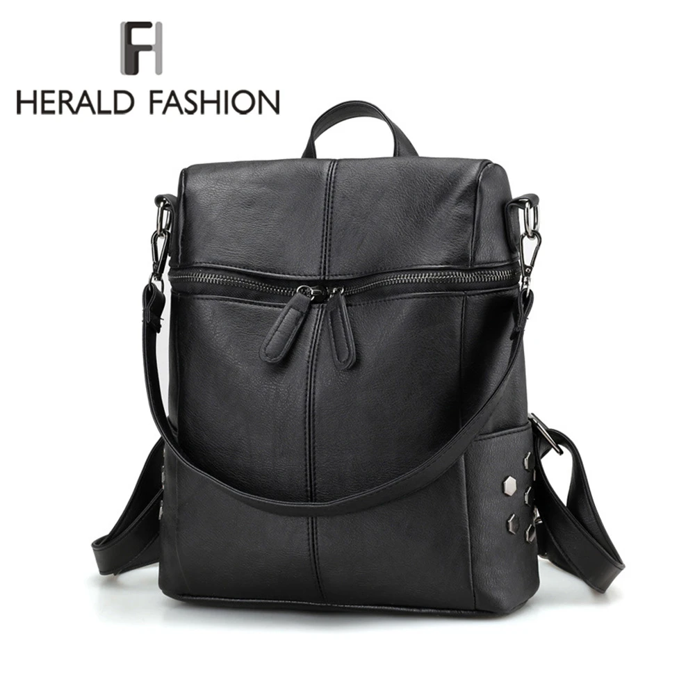 Herald Fashion женский рюкзак на молнии, качественные кожаные однотонные школьные ранцы для подростков, большой школьный рюкзак, винтажные сумки ...
Herald Fashion женский рюкзак на молнии, качественные кожаные однотонные школьные ранцы для подростков, большой школьный рюкзак, винтажные сумки ...