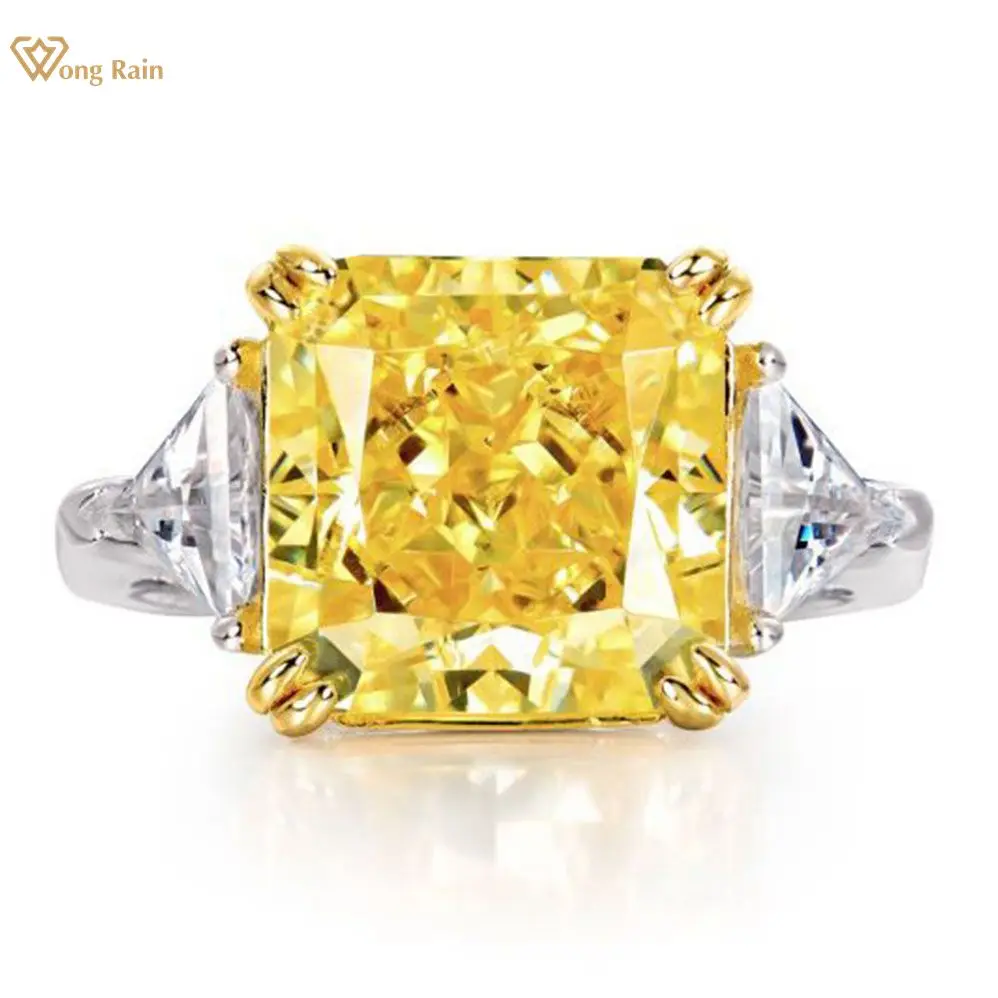Wong Rain 100% 925 Sterling Silver Created Moissanite Gemstone Wedding Engagement Luxury White Gold Ring For Women Fine Jewelry
Wong Rain 100% 925 Sterling Silver Created Moissanite Gemstone Wedding Engagement Luxury White Gold Ring For Women Fine Jewelry