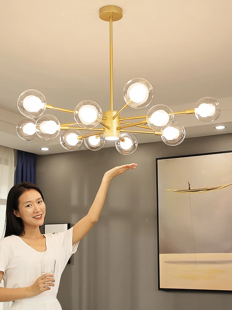 Modern Glass Balls Pendant Lamp Light Luxury Branch Chandelier Magic Bean LED Lighting Fixture Living Room Home Decoration
Modern Glass Balls Pendant Lamp Light Luxury Branch Chandelier Magic Bean LED Lighting Fixture Living Room Home Decoration