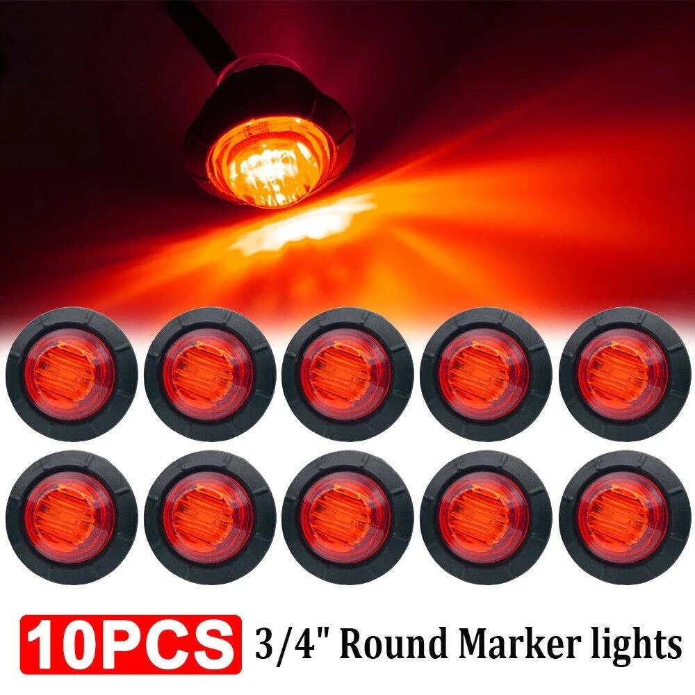 10PCS Red Car External Lights 12V 3 LED Auto Car Bus Truck Wagons Side Marker Indicator Trailer Light Rear Side Lamp
10PCS Red Car External Lights 12V 3 LED Auto Car Bus Truck Wagons Side Marker Indicator Trailer Light Rear Side Lamp