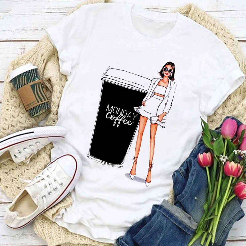 Kawaii Graphic Tops Korean Fashion Summer Tshirt Harajuku Aesthetics Female Tee Casual Short Sleeve Coffee Cup Pattern
Kawaii Graphic Tops Korean Fashion Summer Tshirt Harajuku Aesthetics Female Tee Casual Short Sleeve Coffee Cup Pattern