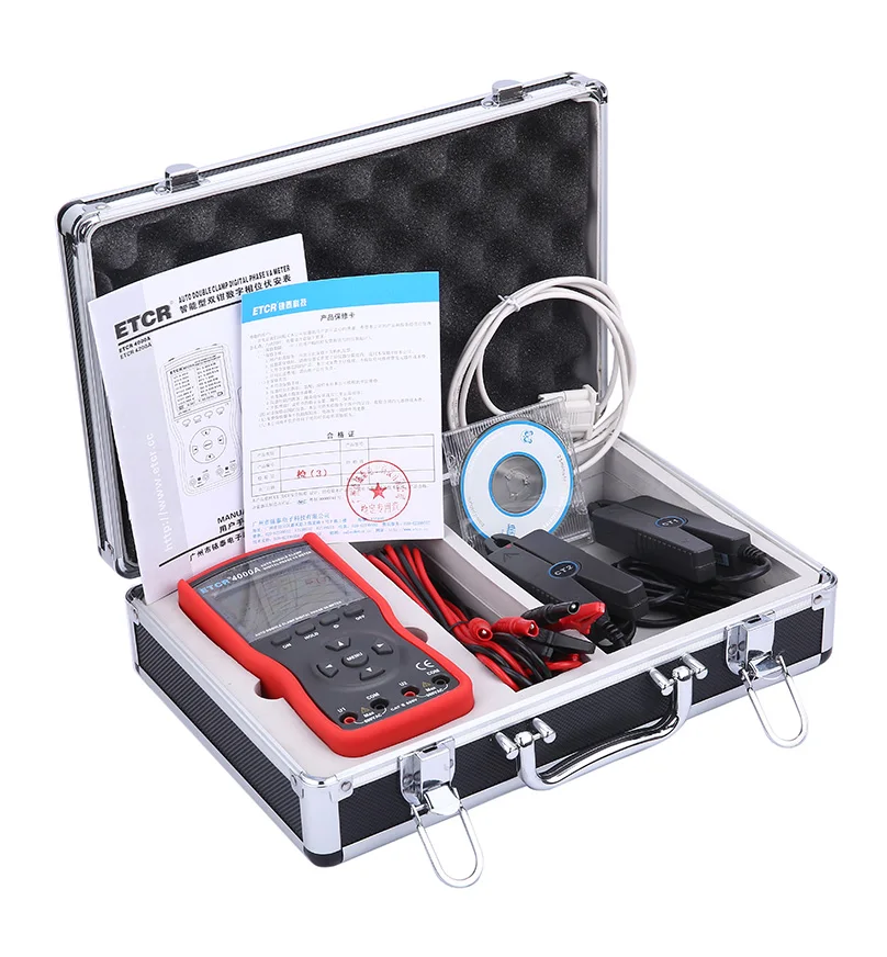 ETCR4000A Intelligent Double Clamp Digital Phase Voltage Ampere Meter Digital Only
ETCR4000A Intelligent Double Clamp Digital Phase Voltage Ampere Meter Digital Only