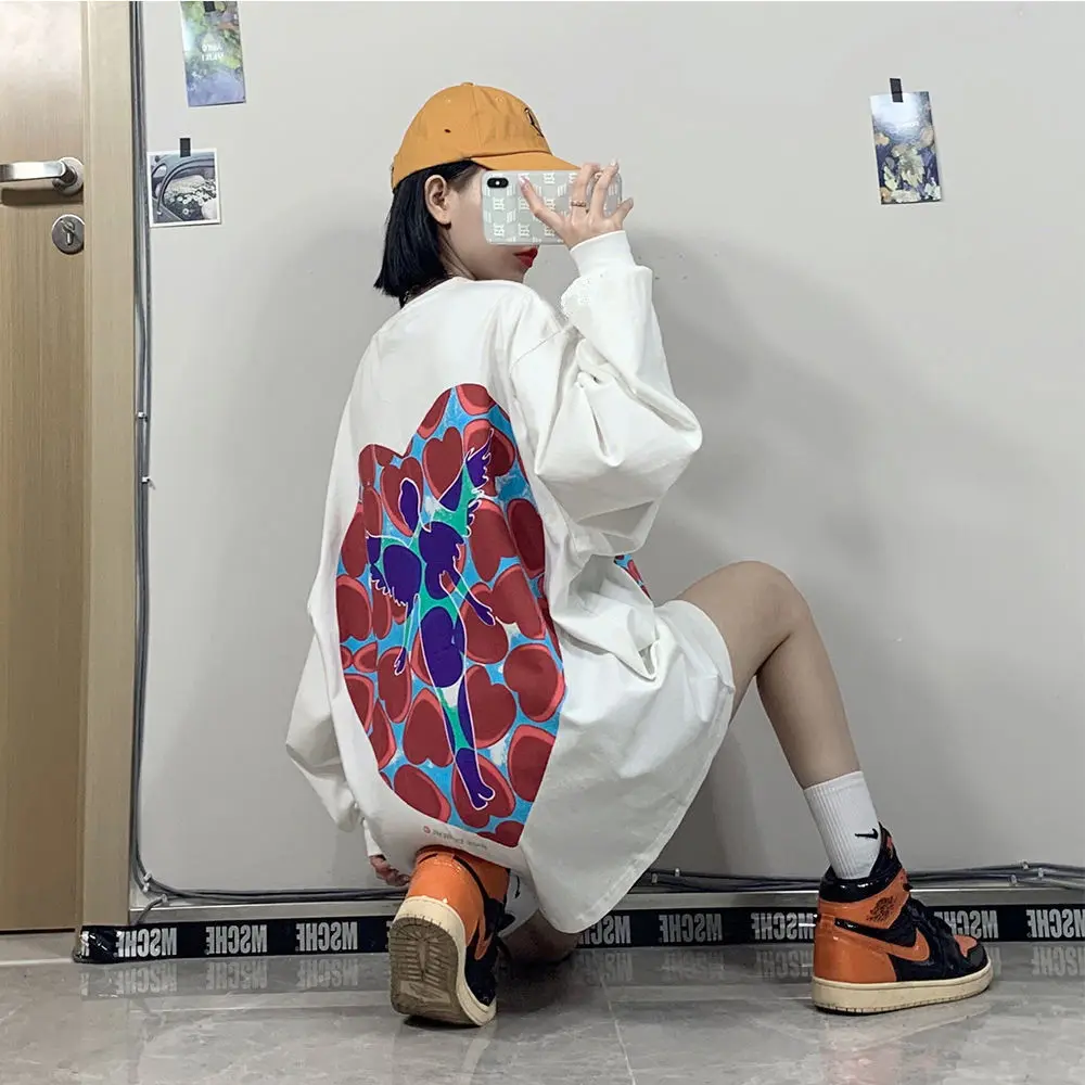 Spring and autumn new personalized hoodless sweater for female students
Spring and autumn new personalized hoodless sweater for female students