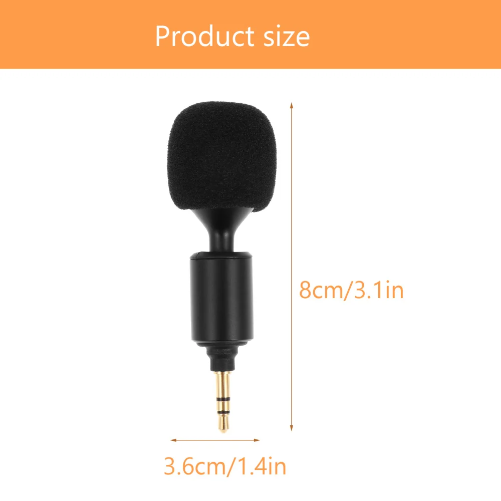 3.5mm Straight Head Microphone Phone Microphone Laptop Tablet Computer Mic