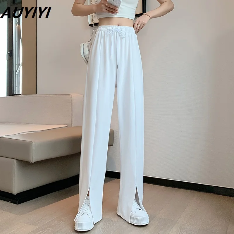 AUYIYI Split Wide-Leg Pants Women's Summer Thin Section Large Size Draped Slim Fashion Casual Loose Ice Silk Knitted Mop Pants
AUYIYI Split Wide-Leg Pants Women's Summer Thin Section Large Size Draped Slim Fashion Casual Loose Ice Silk Knitted Mop Pants