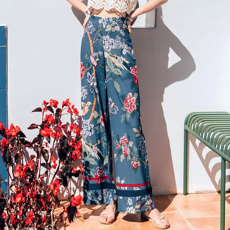 2021 New Women's Fashion Joker High Waist Loose Pants Flower and Bird Printing Retro Casual Pants Women's Wide Leg Pants
2021 New Women's Fashion Joker High Waist Loose Pants Flower and Bird Printing Retro Casual Pants Women's Wide Leg Pants