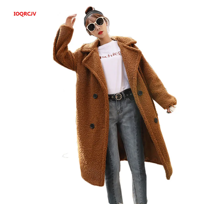 2019Winter New Loose Thick Lamb Cashmere Faux Fur Female Jacket Coat Large Size Women Slim Long Sheep Shearing Warm Outwear 1377
2019Winter New Loose Thick Lamb Cashmere Faux Fur Female Jacket Coat Large Size Women Slim Long Sheep Shearing Warm Outwear 1377