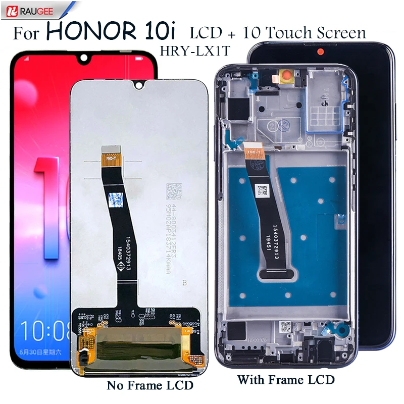ЖК-экран для Honor 10i 6 21 "HRY-LX1T ЖК-дисплей 10 точек касания сменный сенсорный экран