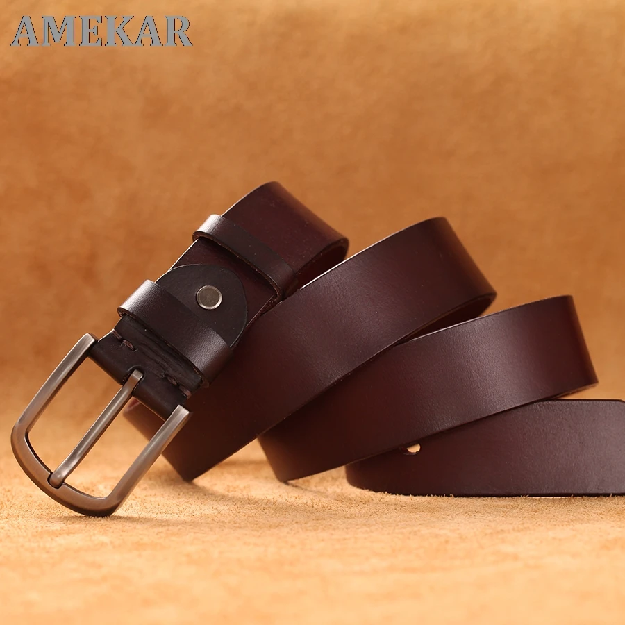 Brand 100% genuine leather men's pin buckle luxury men's belt men's leather belt business necessary belt
Brand 100% genuine leather men's pin buckle luxury men's belt men's leather belt business necessary belt