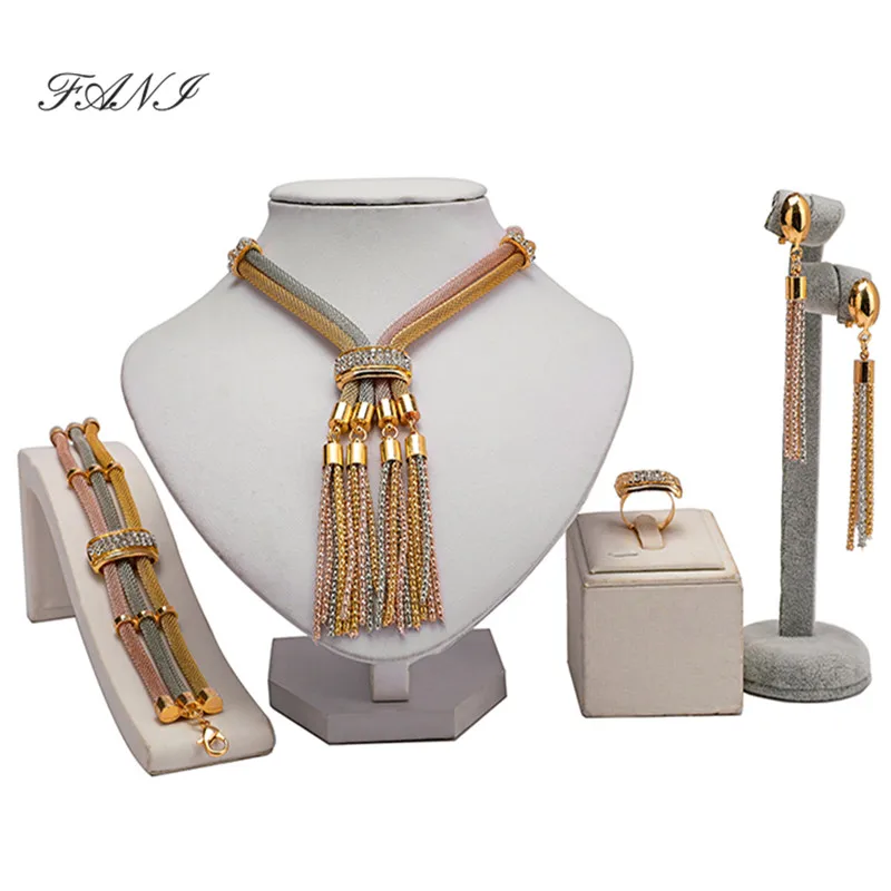 Fani Dubai Gold Colorful Jewelry Sets Wholesale Nigerian Wedding Bridal Jewelry Set Fashion African Women Costume Jewelry Set
Fani Dubai Gold Colorful Jewelry Sets Wholesale Nigerian Wedding Bridal Jewelry Set Fashion African Women Costume Jewelry Set