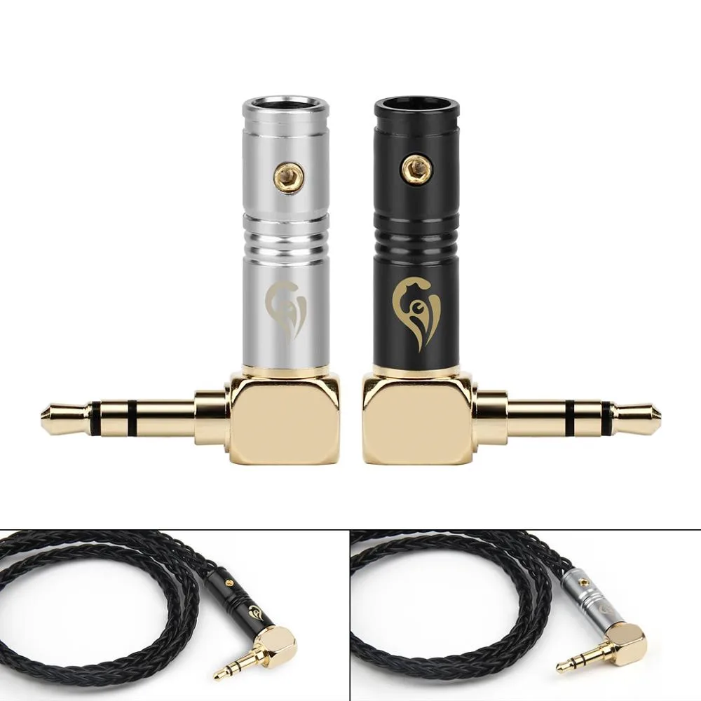 2PC Jack 3.5mm Audio Connectors 90 Degrees Plug Gold Plated Copper HiFi Headphone Plug Adapter 3.5 3 pole Stereo Wire Connector
2PC Jack 3.5mm Audio Connectors 90 Degrees Plug Gold Plated Copper HiFi Headphone Plug Adapter 3.5 3 pole Stereo Wire Connector