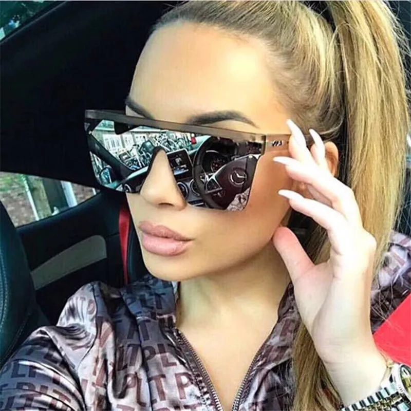 Oversized Square Sunglasses Women Brand Fashion Flat Top Male Black Clear Lens One Piece Men Gafas Shade Mirror Female
Oversized Square Sunglasses Women Brand Fashion Flat Top Male Black Clear Lens One Piece Men Gafas Shade Mirror Female