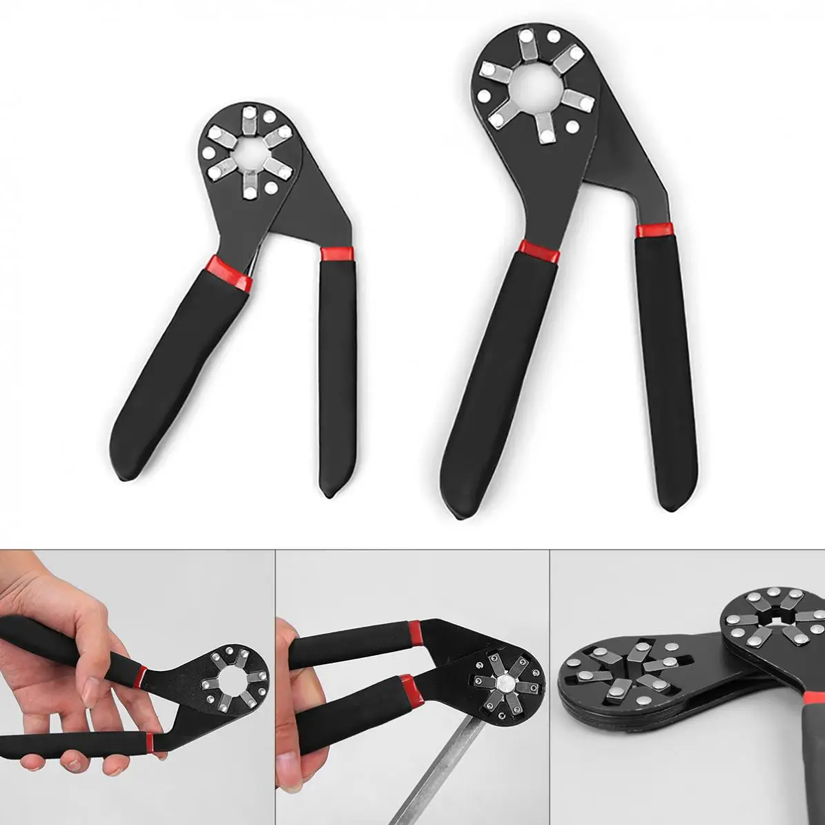 Wrench Hexagon Multifunctional Tool Removal Tool Torque Adjustable Movable Hex Wrench 6" and 8" Removal Tool
Wrench Hexagon Multifunctional Tool Removal Tool Torque Adjustable Movable Hex Wrench 6" and 8" Removal Tool