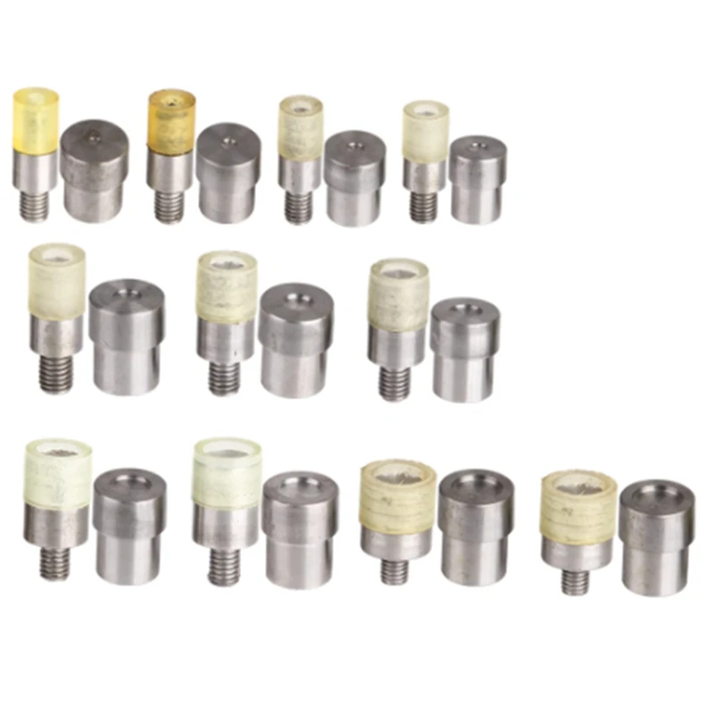 12Sets Double Caps Rivets Dies(4/5/6/7/8/9/10/11/12/13/14/15mm) Rivet Installation Tool Mold Sewing Accessories
12Sets Double Caps Rivets Dies(4/5/6/7/8/9/10/11/12/13/14/15mm) Rivet Installation Tool Mold Sewing Accessories
