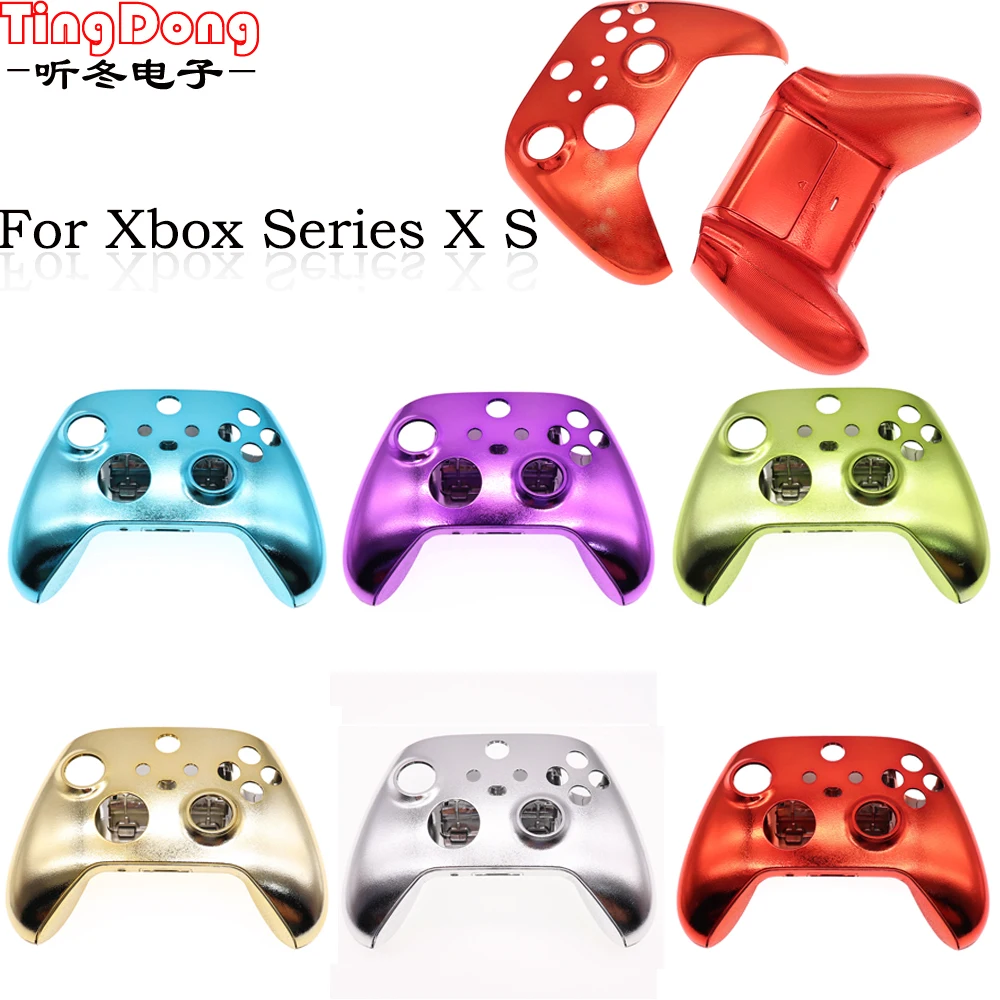 Сменный хромированный защитный чехол для контроллера Xbox серии X S, жесткий чехол с покрытием, полный комплект чехлов
Сменный хромированный защитный чехол для контроллера Xbox серии X S, жесткий чехол с покрытием, полный комплект чехлов