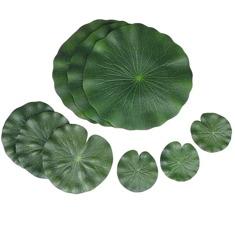 9pcs/set Artificial Floating Foam Lotus Leaves Water Lily Pads Ornaments Green Perfect for Patio Fish Pond Pool Aquarium
9pcs/set Artificial Floating Foam Lotus Leaves Water Lily Pads Ornaments Green Perfect for Patio Fish Pond Pool Aquarium
