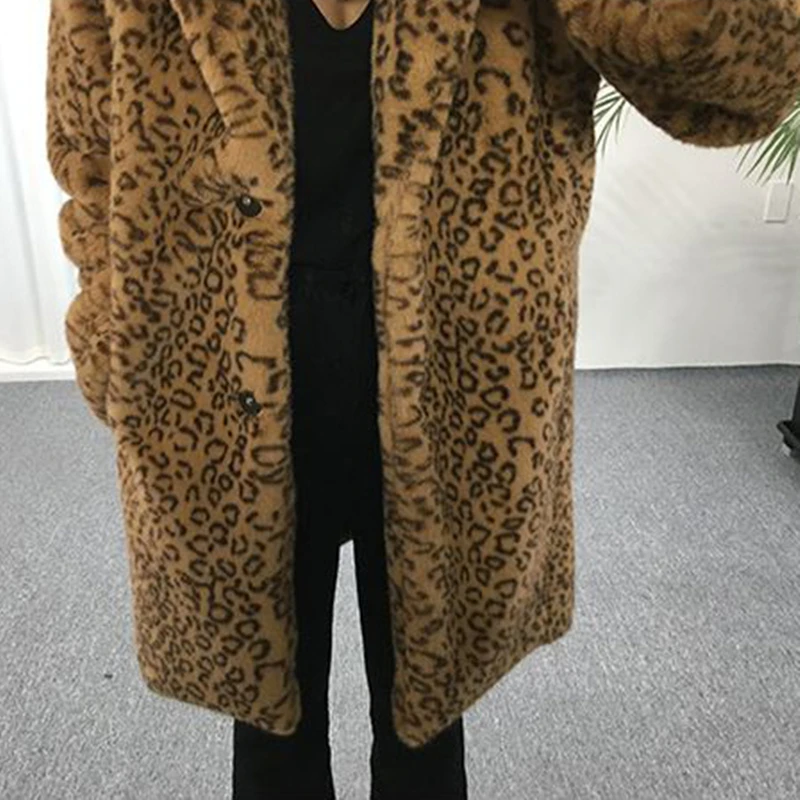Female Autumn New Fashion Women Long Sleeve High quality Single-breasted Mandarin collar Overcoat Faux fur Loose coat C 777
Female Autumn New Fashion Women Long Sleeve High quality Single-breasted Mandarin collar Overcoat Faux fur Loose coat C 777