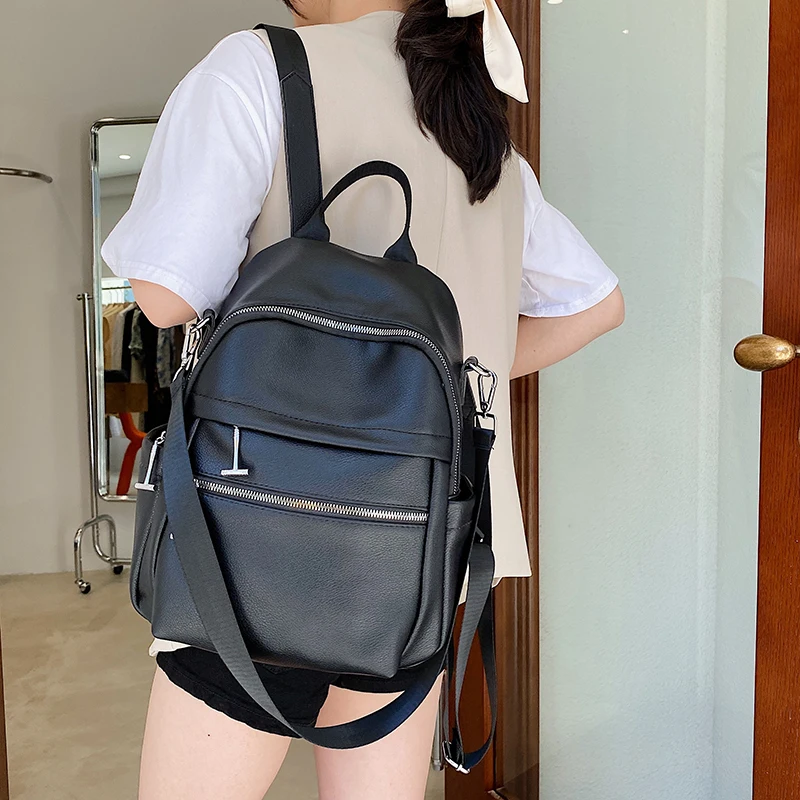 Women PU Backpack Large Capacity Shoulder Bag Women New Multifunction Quality School Bag Female Student Casual Backpack
Women PU Backpack Large Capacity Shoulder Bag Women New Multifunction Quality School Bag Female Student Casual Backpack