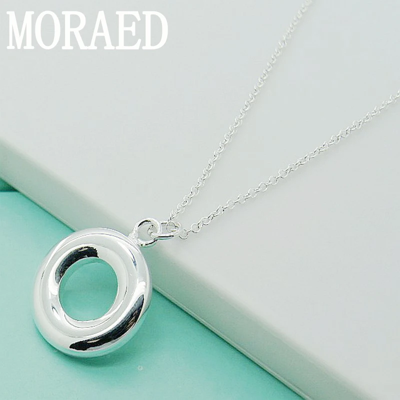 Classic Necklace 925 Sterling Silver Round Pendant Necklace For Women Men Charm Jewelry Gift
Classic Necklace 925 Sterling Silver Round Pendant Necklace For Women Men Charm Jewelry Gift
