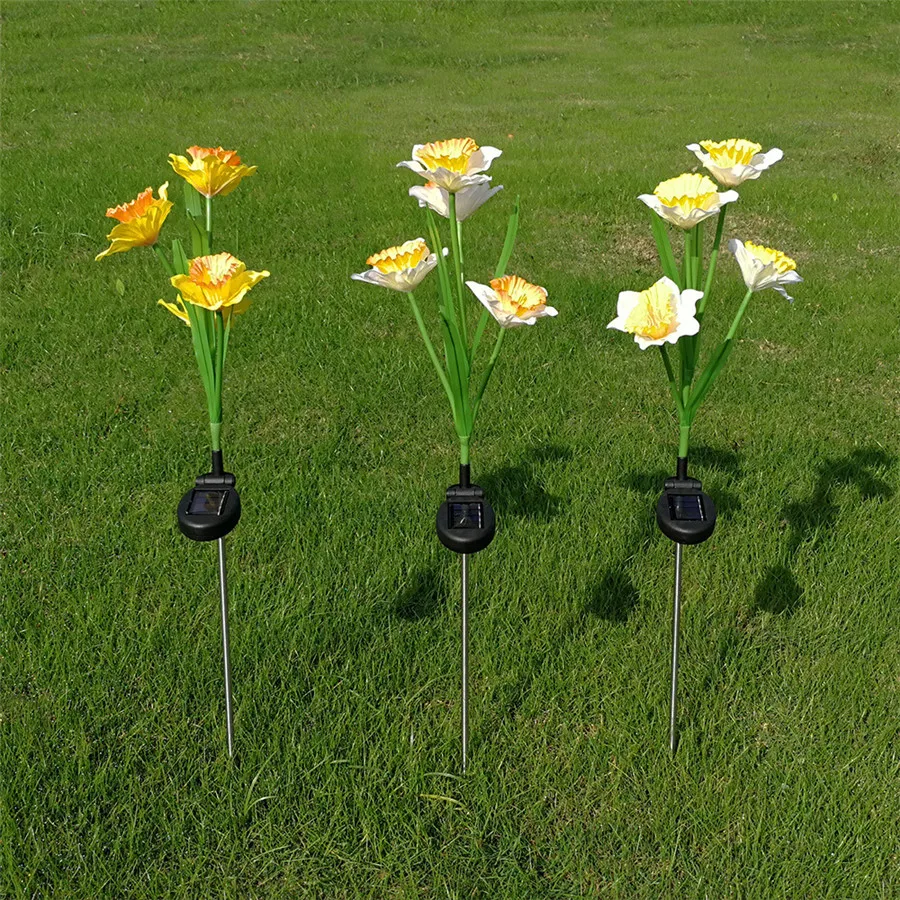 Outdoor Lamp 4 Leds RGB Color Solar Powered Daffodil Decorative Garden Light Energy-Saving for Party,Birthday
Outdoor Lamp 4 Leds RGB Color Solar Powered Daffodil Decorative Garden Light Energy-Saving for Party,Birthday