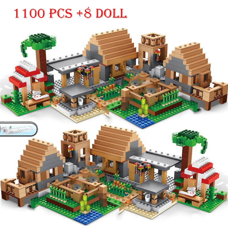 1100+ Pcs Mine Farm Figures Mountain Cave Waterfall Village Jungle TreeHouse Grange Bricks City Model Building Blocks Toys Gifts
1100+ Pcs Mine Farm Figures Mountain Cave Waterfall Village Jungle TreeHouse Grange Bricks City Model Building Blocks Toys Gifts