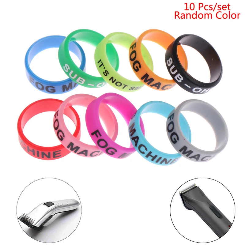 

10Pcs 22mm Hair Clipper/Trimmer Grip Anti Slip Rubber Sleeve Decorative Rings New