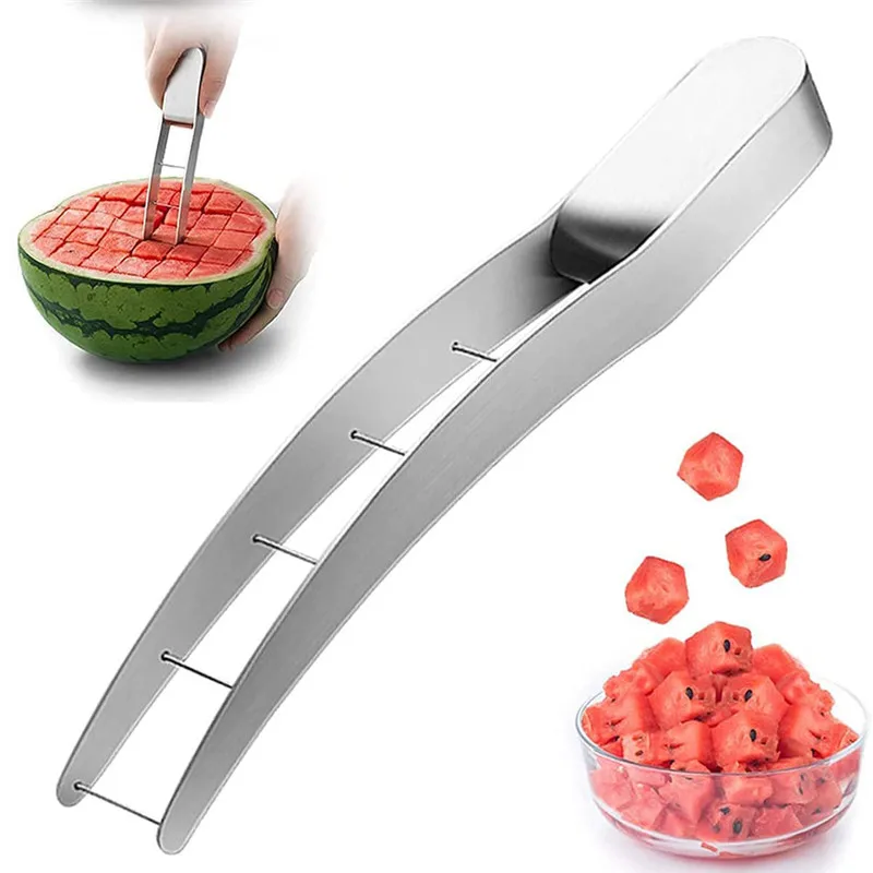 Watermelon Cutter Slicer Stainless Steel Quickly Safe Watermelon Knife Fun Fruit Salad Melon Cutter for Kitchen Gadget
Watermelon Cutter Slicer Stainless Steel Quickly Safe Watermelon Knife Fun Fruit Salad Melon Cutter for Kitchen Gadget