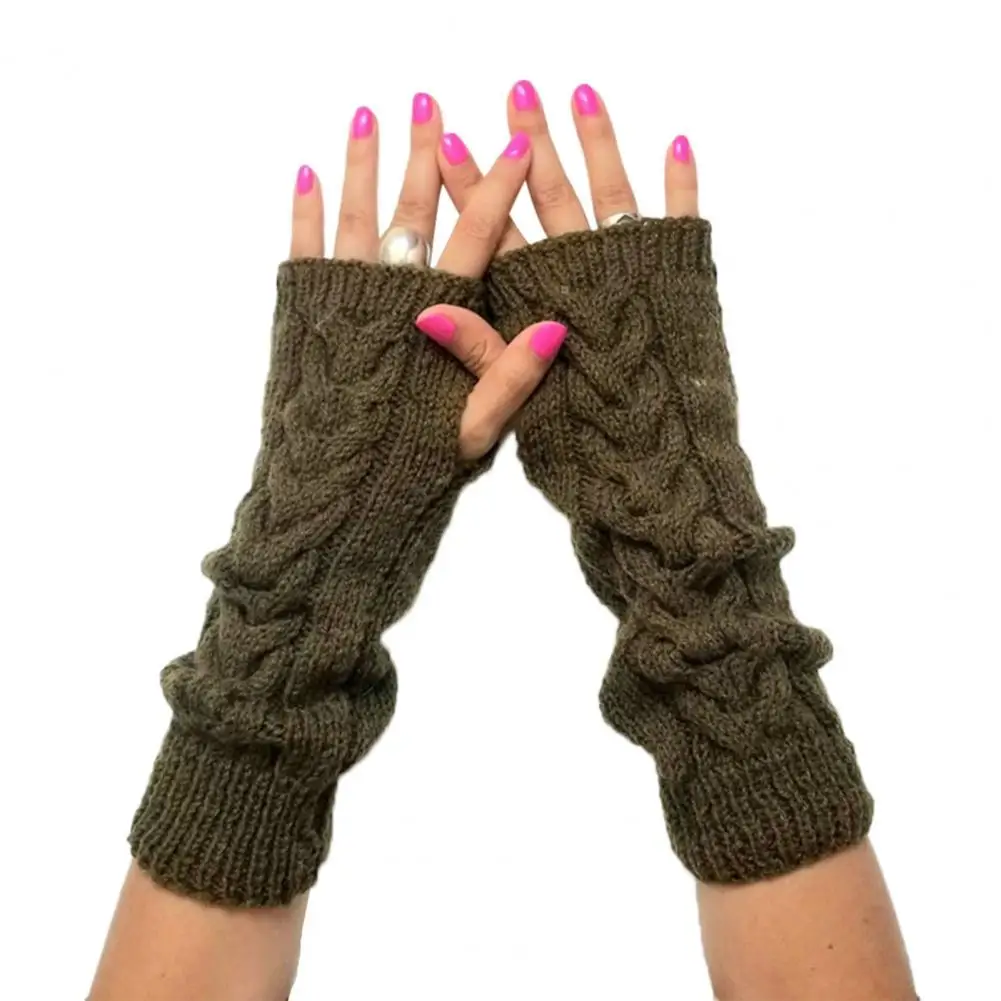 1 Pair Fingerless Gloves Warm Soft Braid Open Fingered Women Knit Arm Warmers for Outdoor
1 Pair Fingerless Gloves Warm Soft Braid Open Fingered Women Knit Arm Warmers for Outdoor