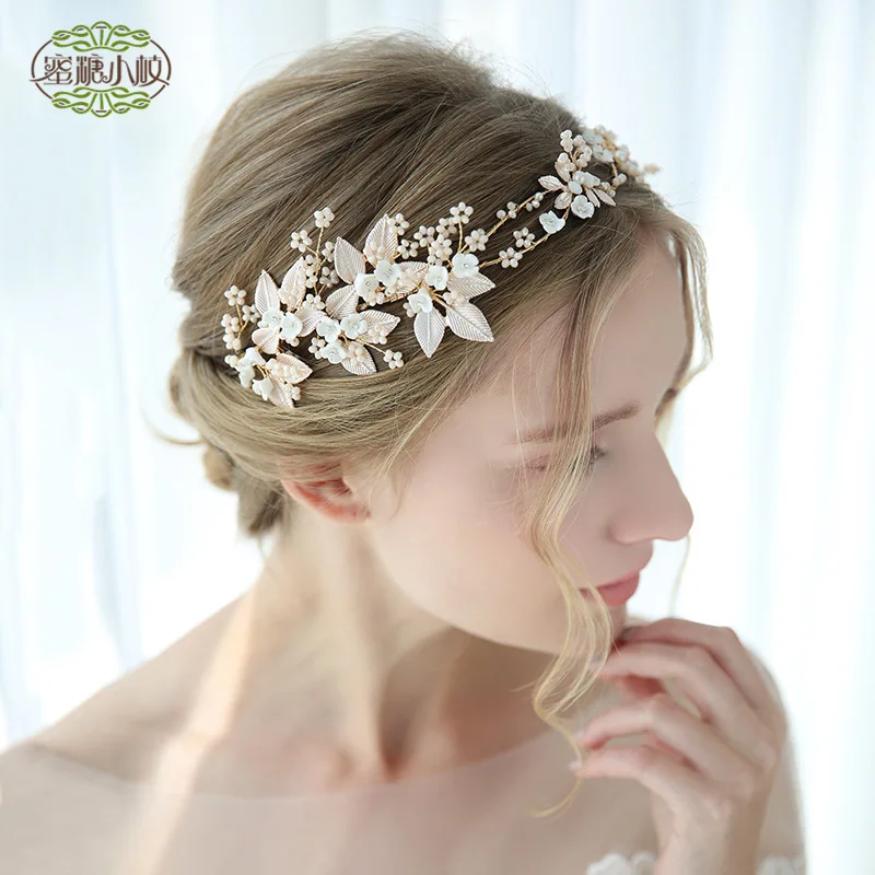 2021 Pure handmade bridal crown Mori Bridal Jewelry Wedding headdress
2021 Pure handmade bridal crown Mori Bridal Jewelry Wedding headdress