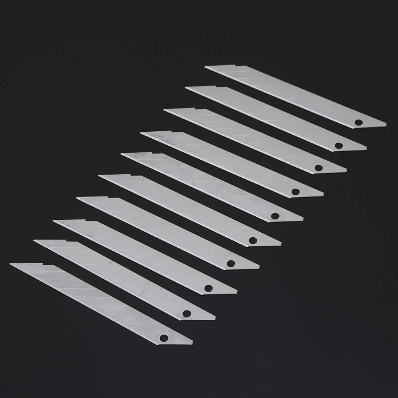 10Pcs/Box 30 Degrees Cutter Blade Trimmer Sculpture Blade Utility Stainless Steel Paper Cutter School Supplies
10Pcs/Box 30 Degrees Cutter Blade Trimmer Sculpture Blade Utility Stainless Steel Paper Cutter School Supplies