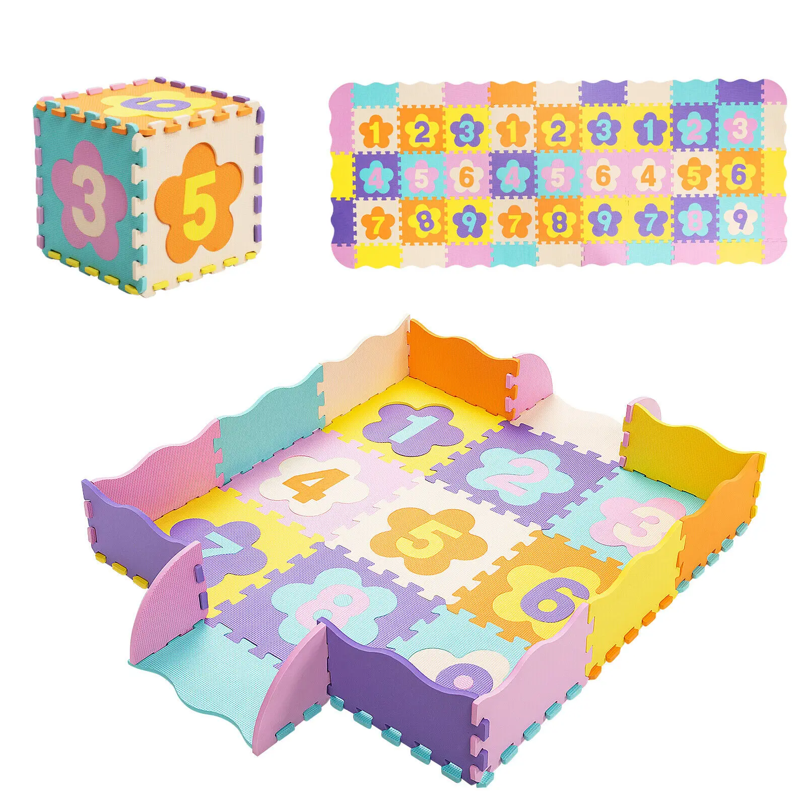 Детский игровой коврик Babyjoy из пенопласта, 75 шт., со съемными цифрами, HW70219
Детский игровой коврик Babyjoy из пенопласта, 75 шт., со съемными цифрами, HW70219
