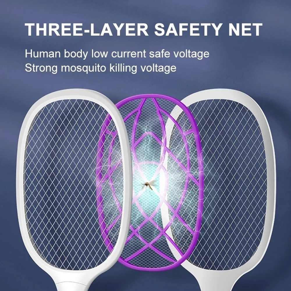 Electric Mosquito Killer Cordless Battery Power Electric Fly Mosquito Swatter Bug Zapper Racket Insects Killer Home Bug Zappers
Electric Mosquito Killer Cordless Battery Power Electric Fly Mosquito Swatter Bug Zapper Racket Insects Killer Home Bug Zappers