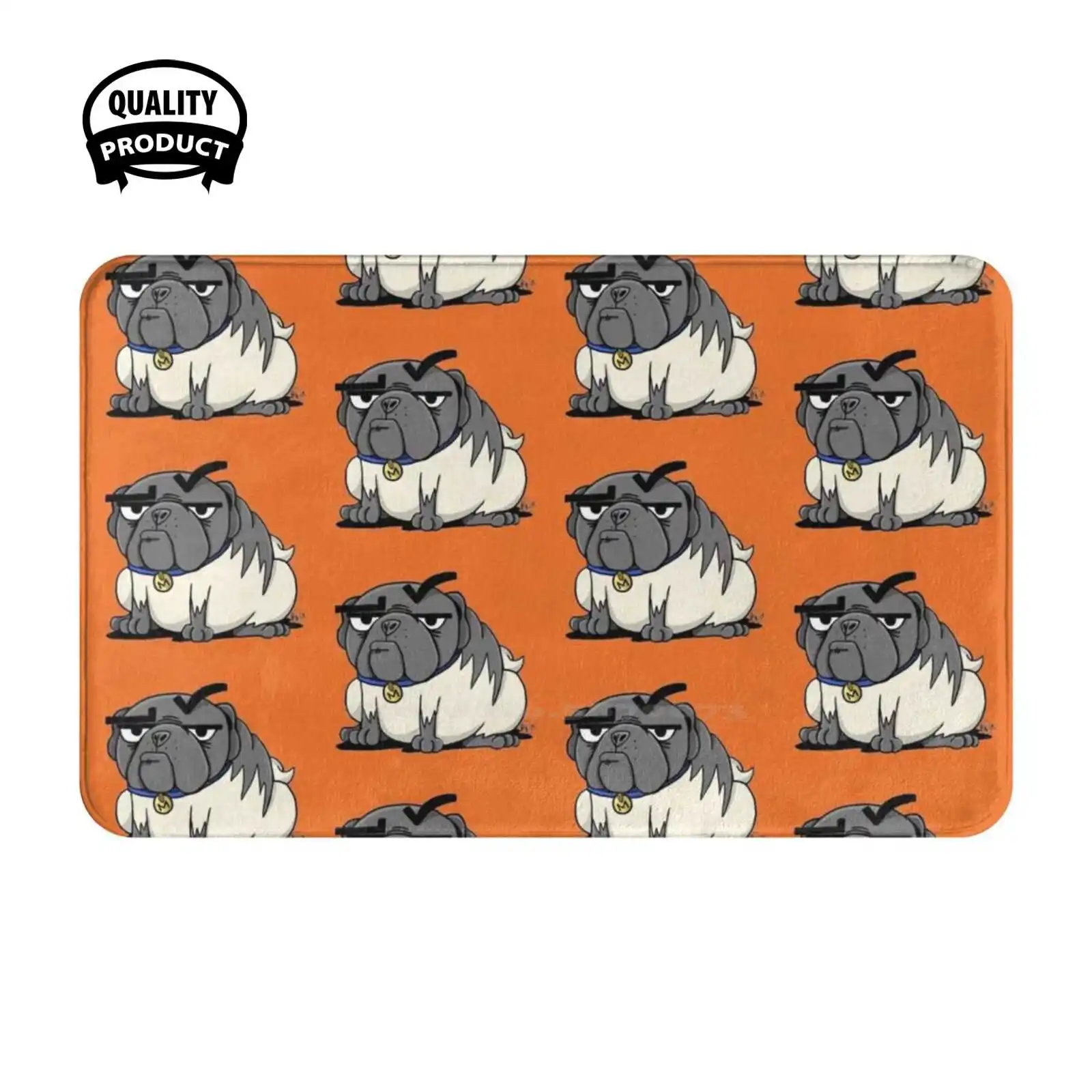 Miserable Max The Pug Мягкая подушка Домашний ковер Дверной коврик Автомобильный Мопсы Не