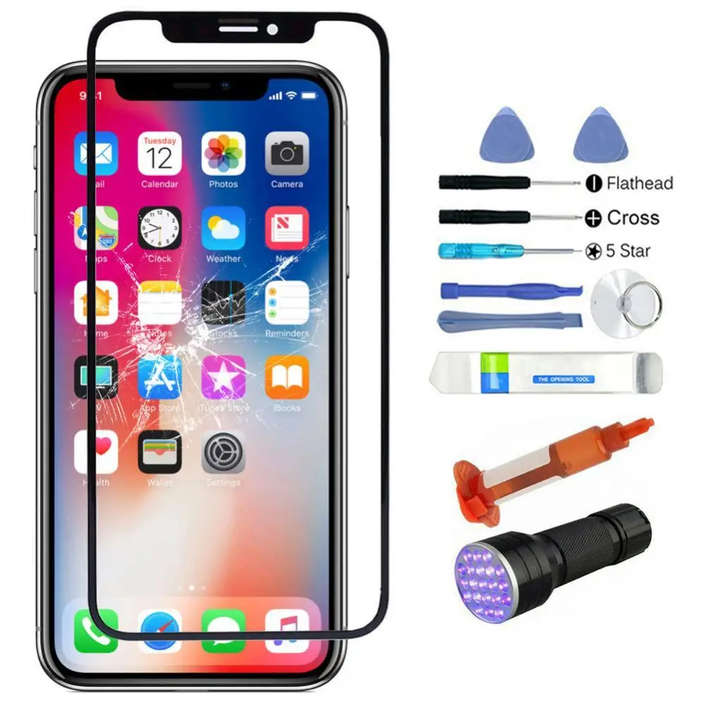 Комплект запасного внешнего фронтального стекла для iPhone X/XR/XS MAX/11/11Pro MAX
Комплект запасного внешнего фронтального стекла для iPhone X/XR/XS MAX/11/11Pro MAX